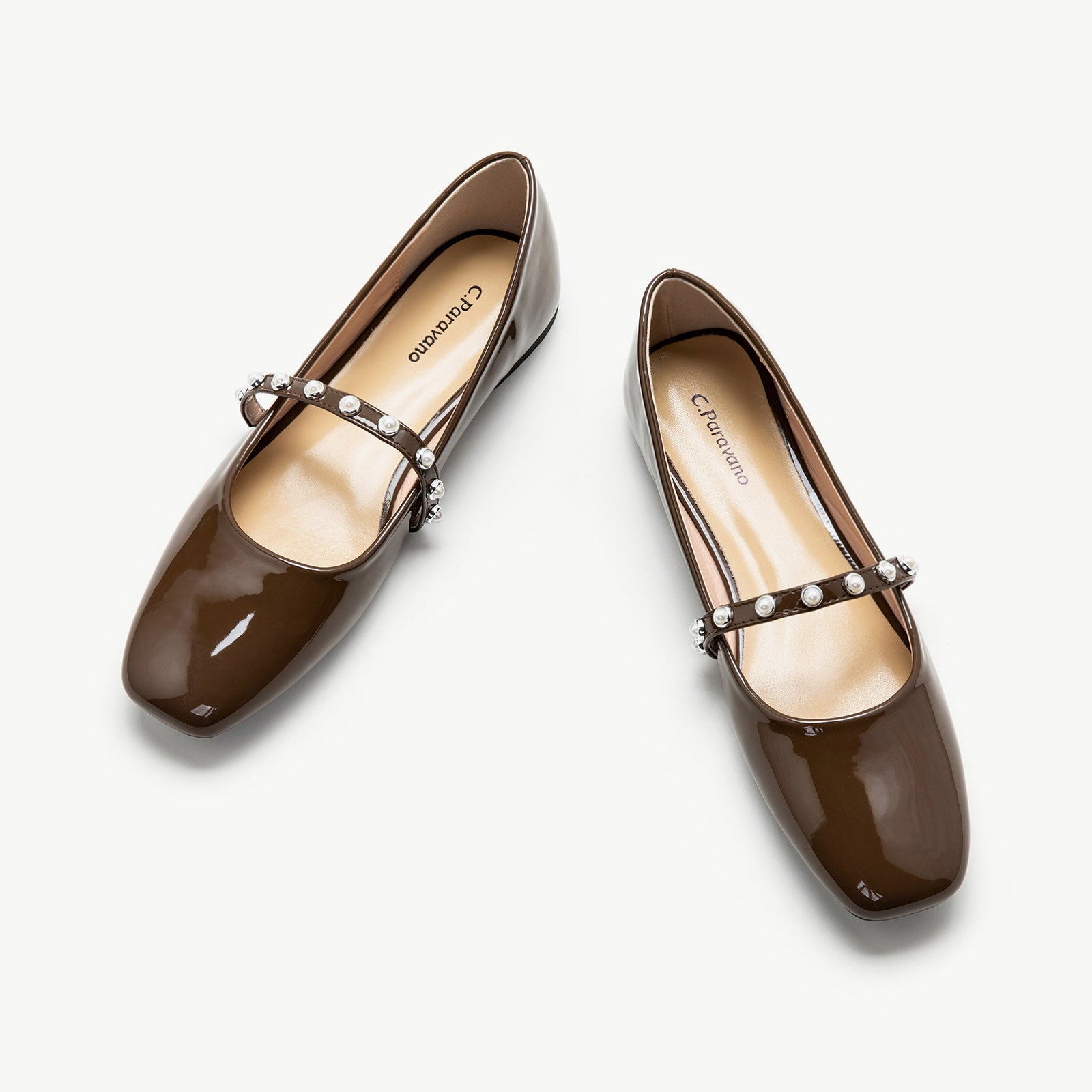 Single Stripe with Pearl Patent Leather Mary Jane